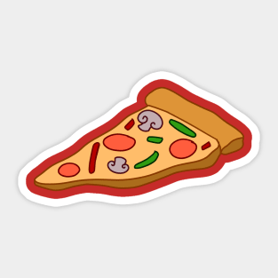 Mushroom Pizza Slice Sticker